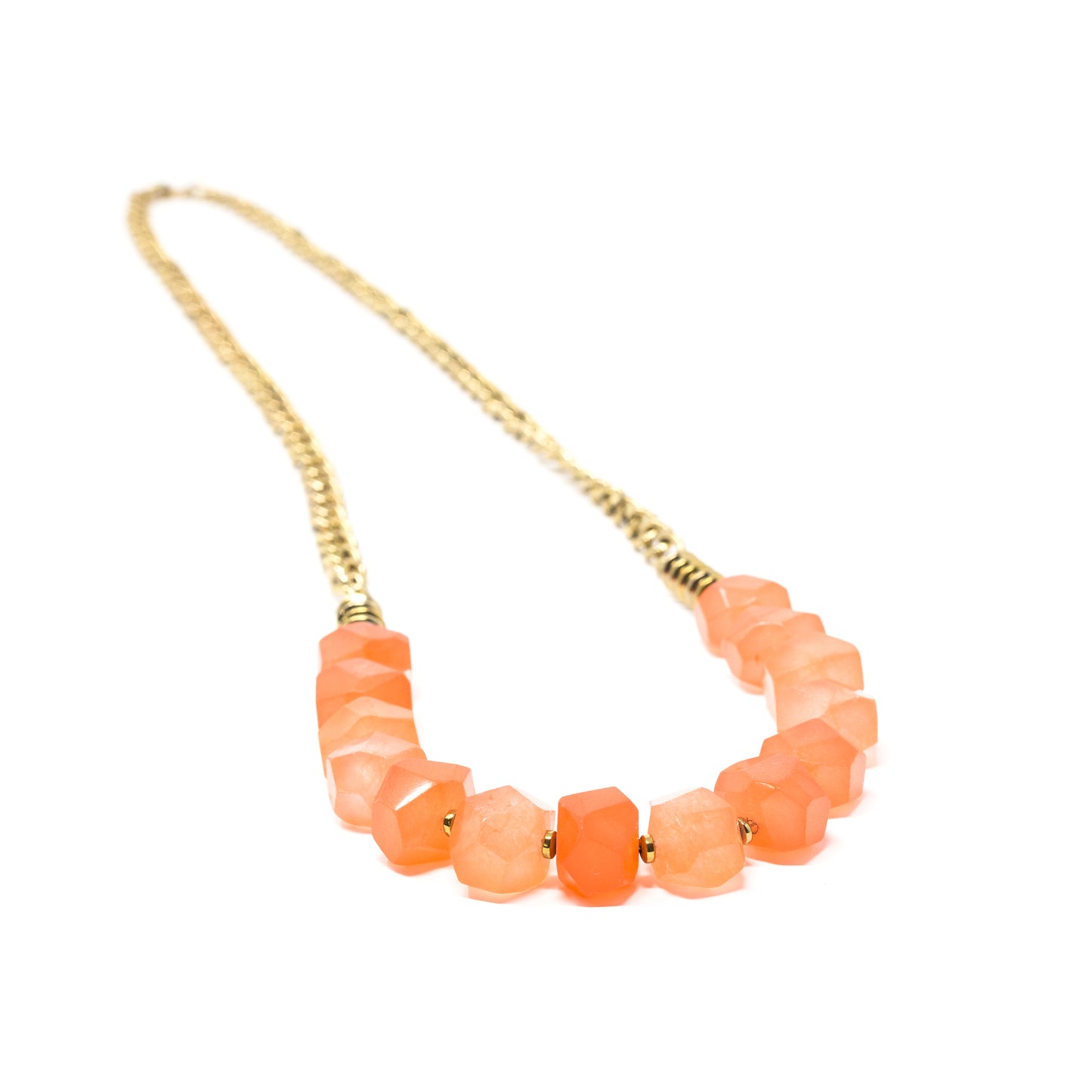 Syndee Peach Quartz Necklace