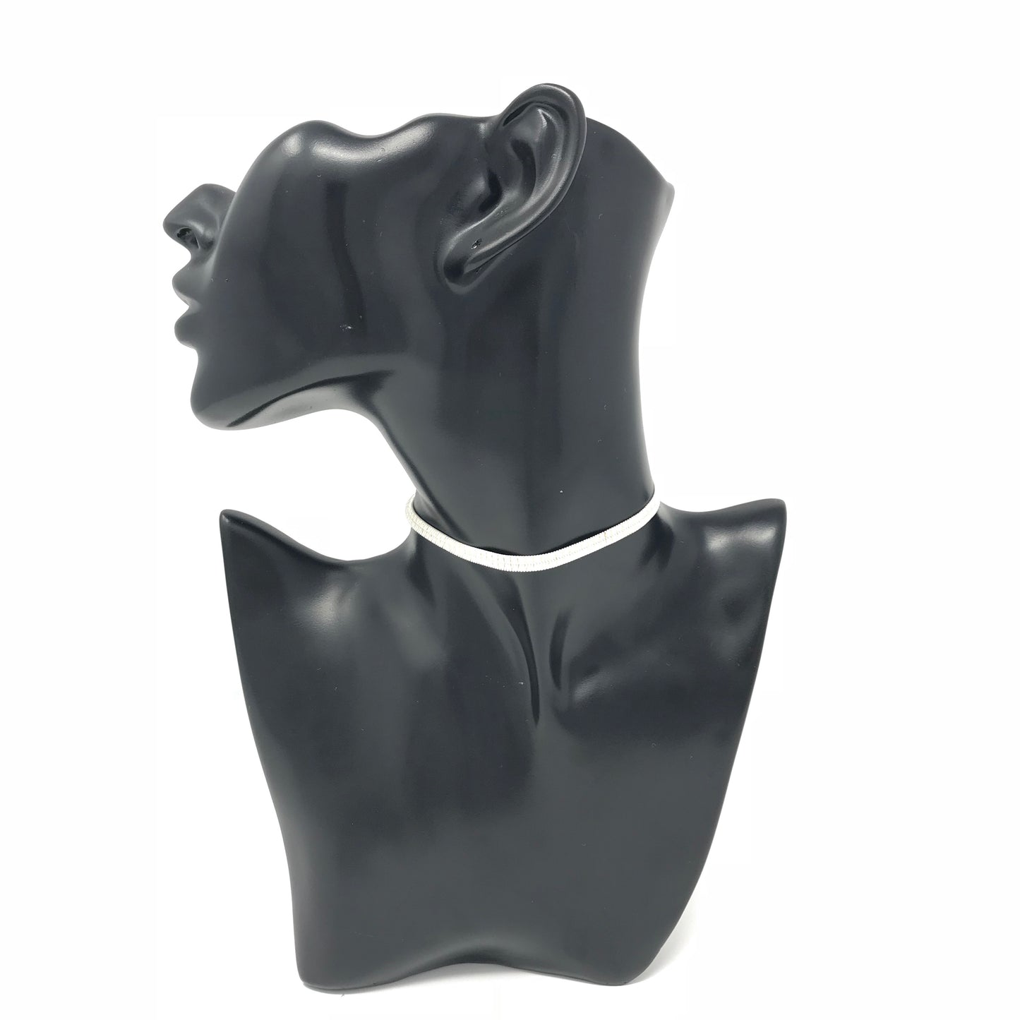 White Flat Metal L.A. Choker