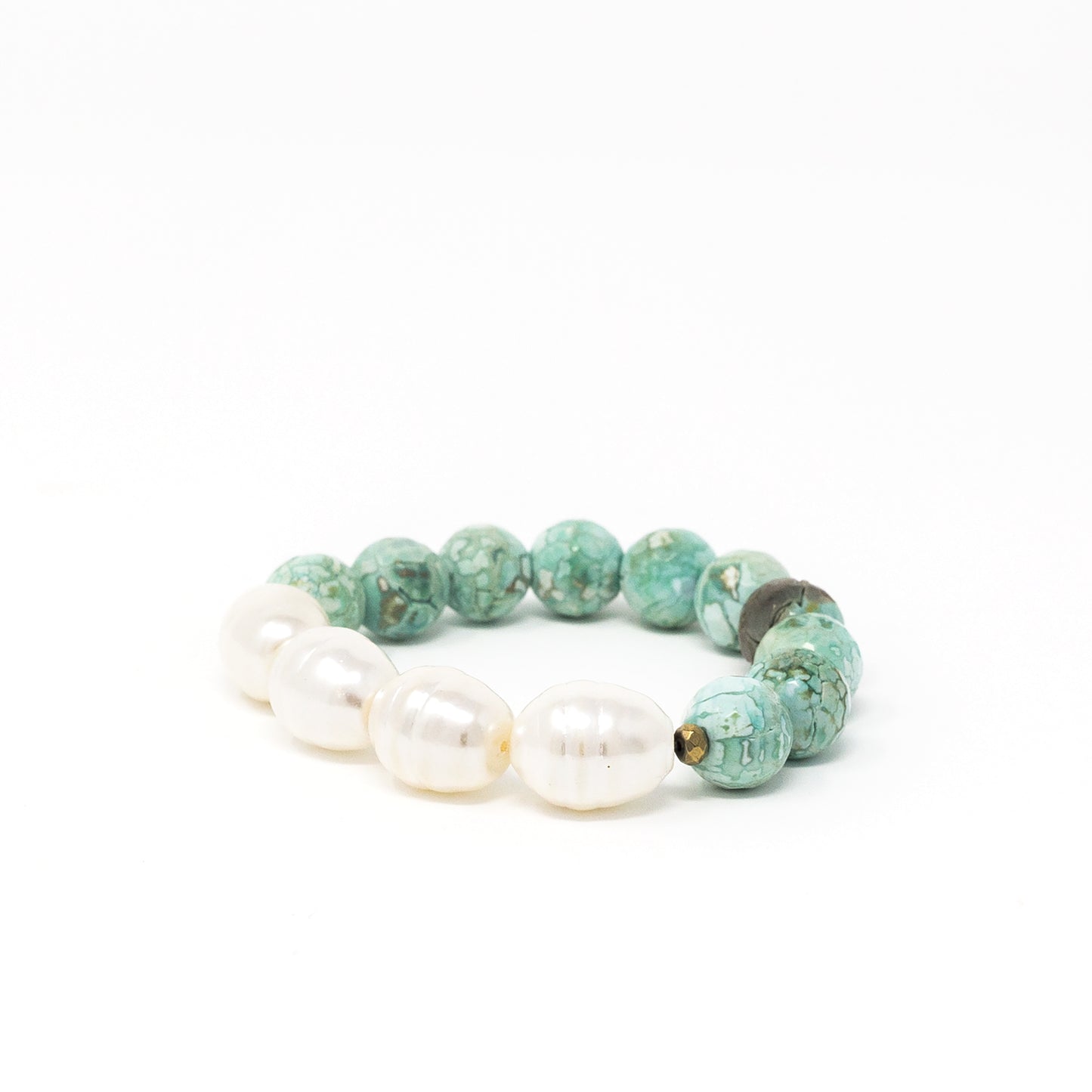 Ocean Love Pearls and Agates Bracelet