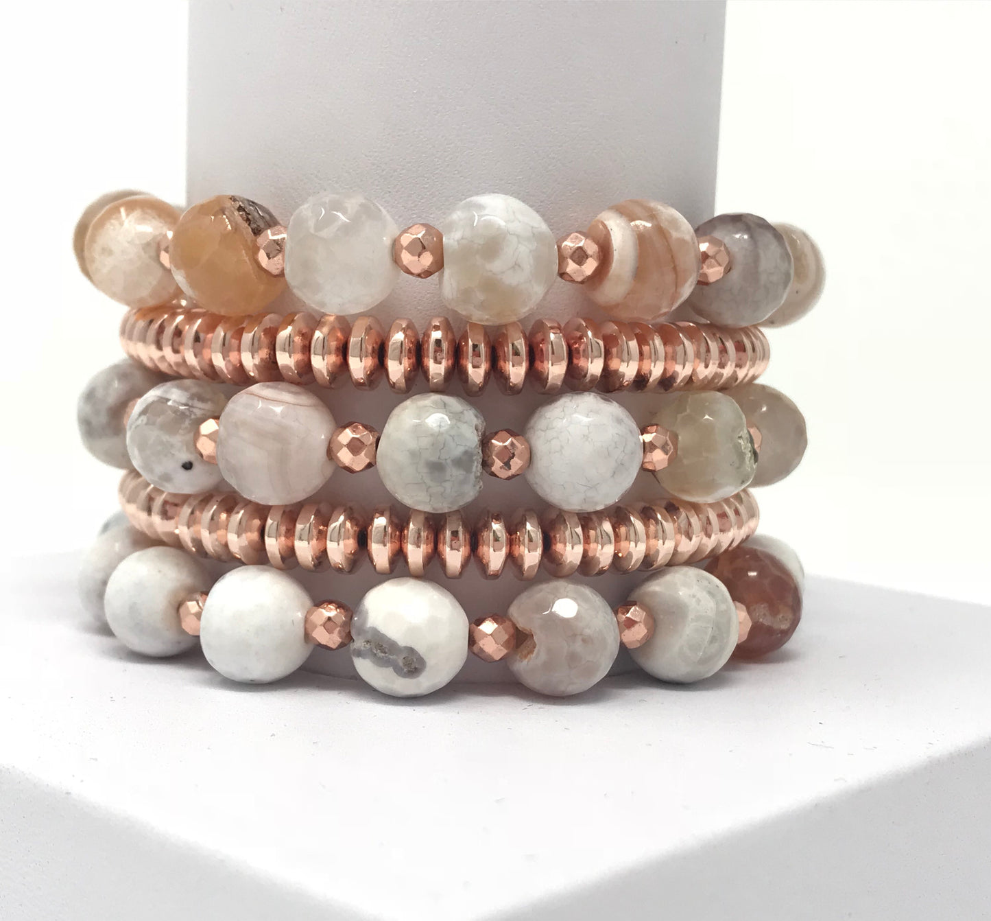 Agata Love Rose Gold Bracelets