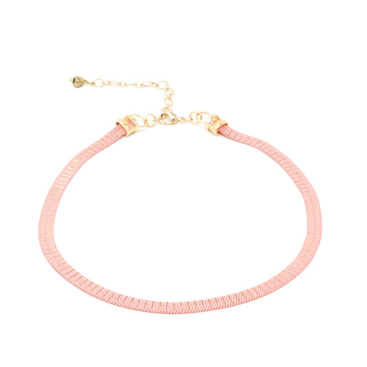 Pink Flat Metal L.A. Choker